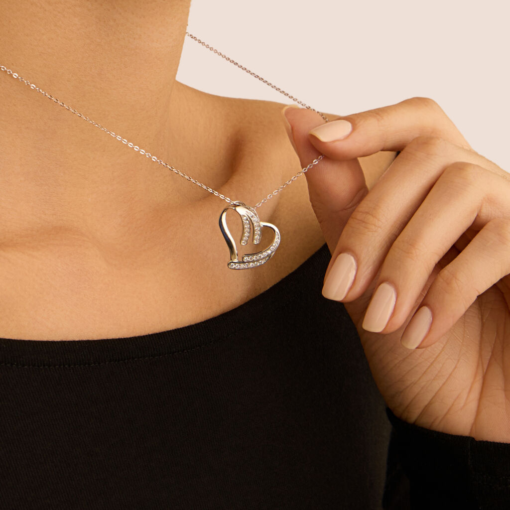 Collana Silver Shine Argento Rodiato Cubic Zirconia