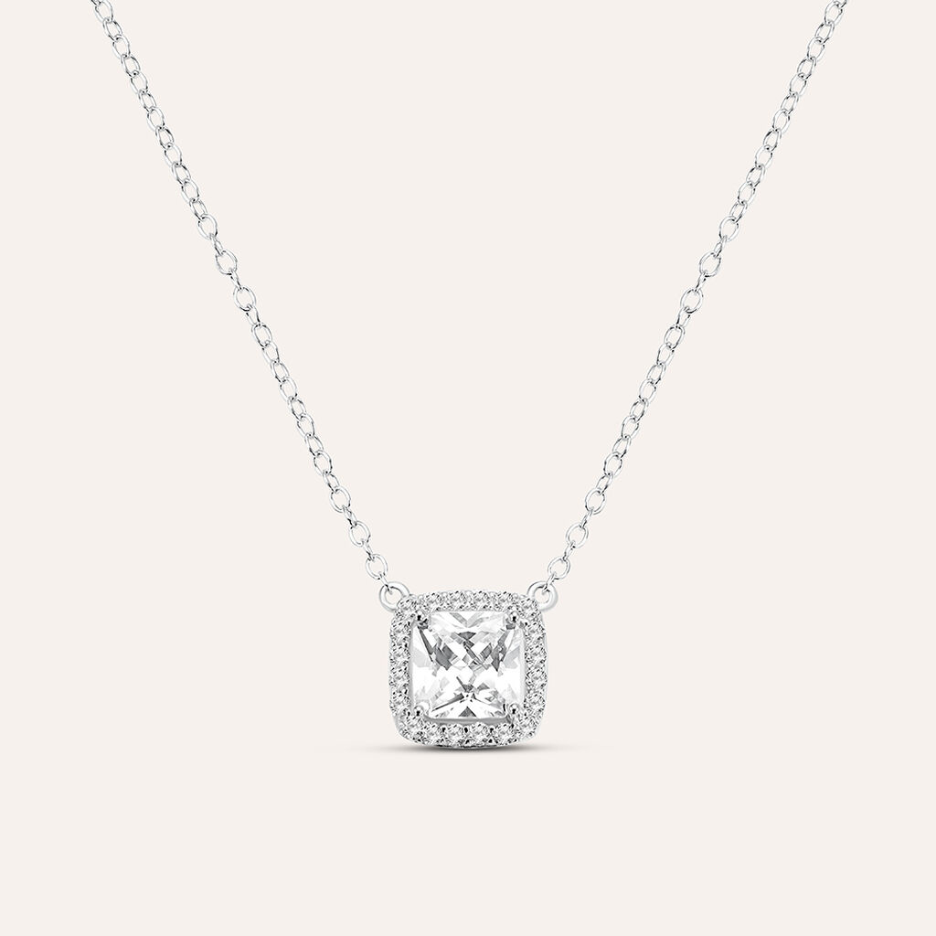 Collana Silver Elegance Argento Rodiato Cubic Zirconia