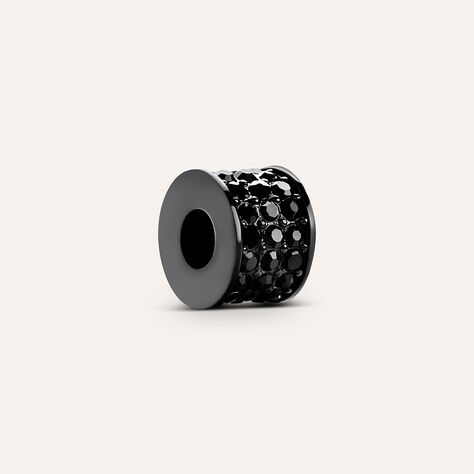 Bead Essential Code Acciaio Nero Cristallo - Beads Uomo | Stroili