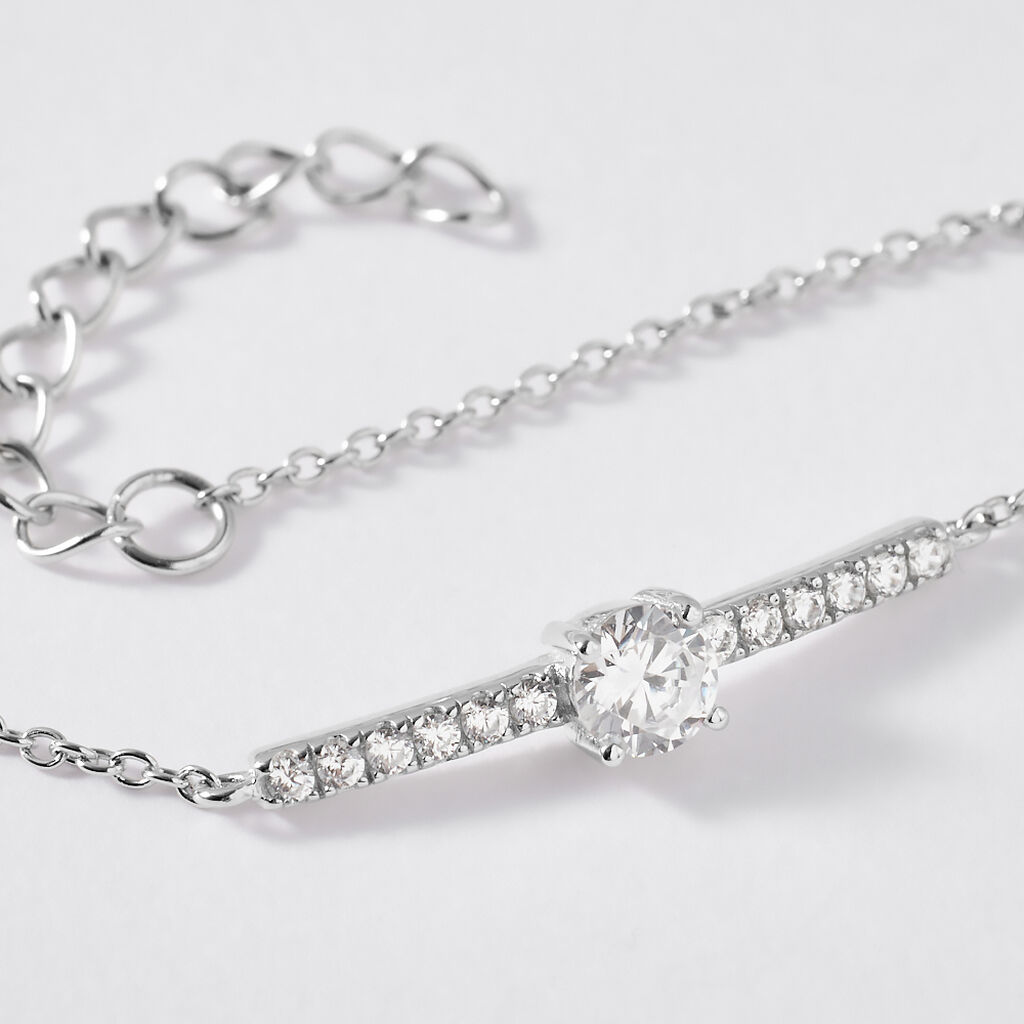 Bracciale Punto Luce Silver Elegance Argento Rodiato Cubic Zirconia - Bracciali Donna | Stroili