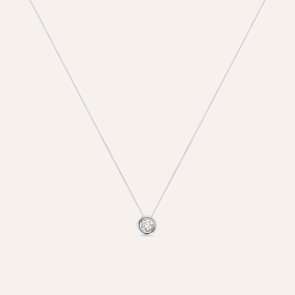 Collana Punto Luce Firmamenti Oro Bianco Diamante - Gioielli Donna | Stroili