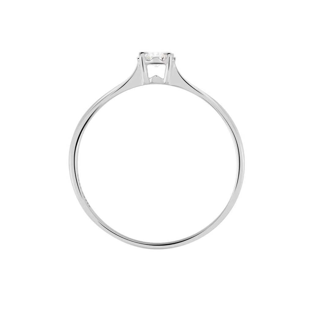 Anello Solitario Diamazing Oro Bianco Diamante Tondo - Anelli con Pietre Donna | Stroili