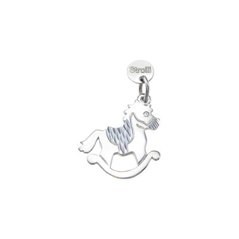 Charm in argento rodiato diamantato - Charms Donna | Stroili