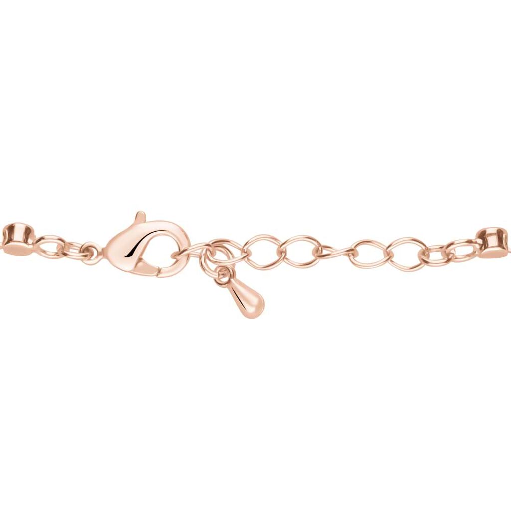 Bracciale Tennis Romantic Shine Metallo Rosa Cristallo - Bracciali Tennis Donna | Stroili