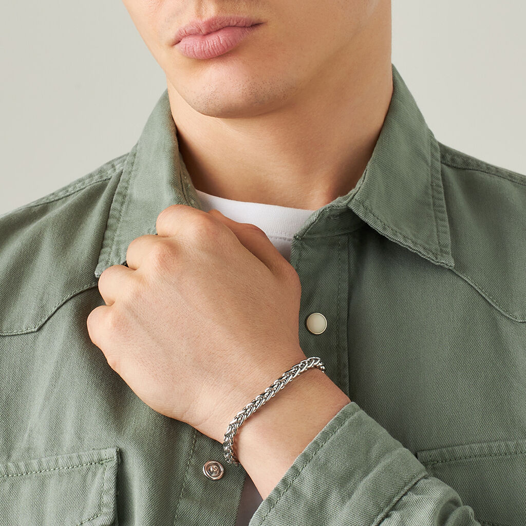 Bracciale Catena Man Code Acciaio - Bracciali Uomo | Stroili