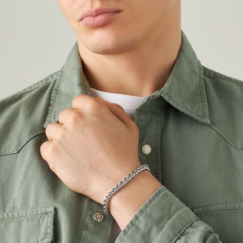 Bracciale Catena Man Code Acciaio - Bracciali Uomo | Stroili