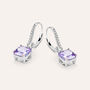 Orecchini Pendenti Silver Rainbow Argento Rodiato Cubic Zirconia