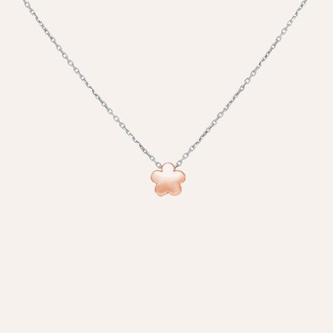 Collana in argento bicolore con simbolo fiore - Collane Bambino | Stroili