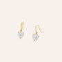 Orecchini Lobo Punto Luce Claire Oro Giallo Cubic Zirconia