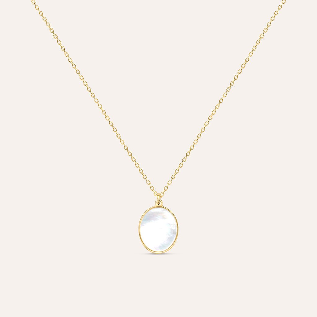 Collana Beverly Oro Giallo Madreperla