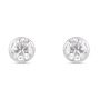 Orecchini Lobo Punto Luce Bon Ton Oro Bianco Cubic Zirconia