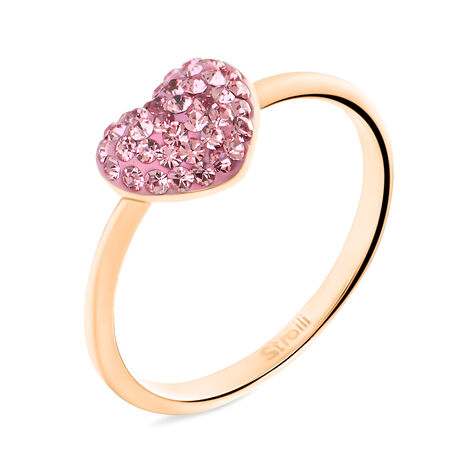 Anello Fantasia Lady Phantasya Acciaio Rosa Cristallo - Anelli con Pietre Donna | Stroili