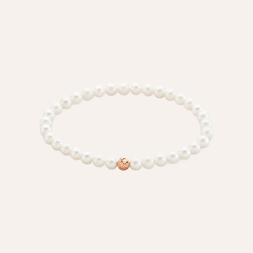 Bracciale Gabrielle Oro Rosa Perla D'Acqua Dolce