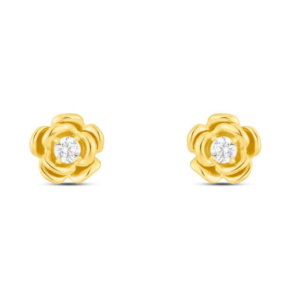 Orecchini Lobo Bon Ton Oro Giallo Cubic Zirconia - Orecchini a Lobo Donna | Stroili