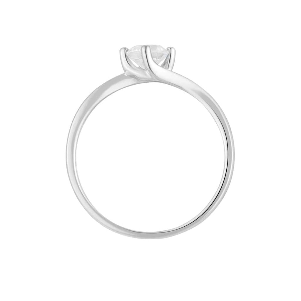 Anello Solitario Claire Oro Bianco Cubic Zirconia - Anelli con Pietre Donna | Stroili