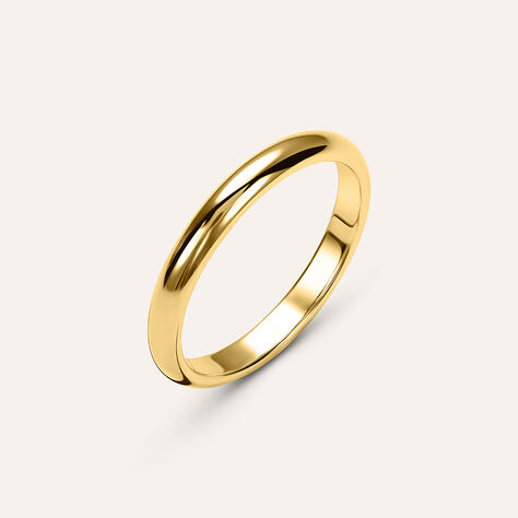 Fede Francesina 2.5 mm Oro Giallo - Anelli con Incisione Unisex | Stroili
