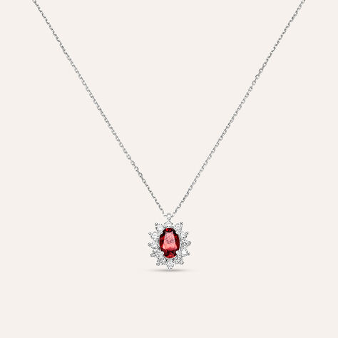 Collana Jasmine Oro Bianco Rodolite Diamante - Collane Donna | Stroili