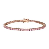Bracciale Tennis Silver Rainbow Argento Rosa Cubic Zirconia