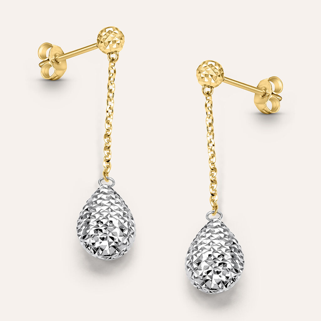 Orecchini Pendenti Isabelle Oro Bicolore