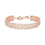 Bracciale Tennis Romantic Shine Metallo Rosa Cristallo