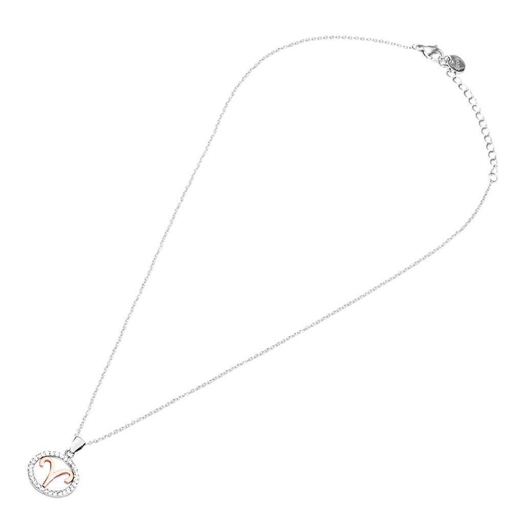 Collana Lady Chic Acciaio Bicolore Bianco / Rosa Cubic Zirconia - Collane Donna | Stroili