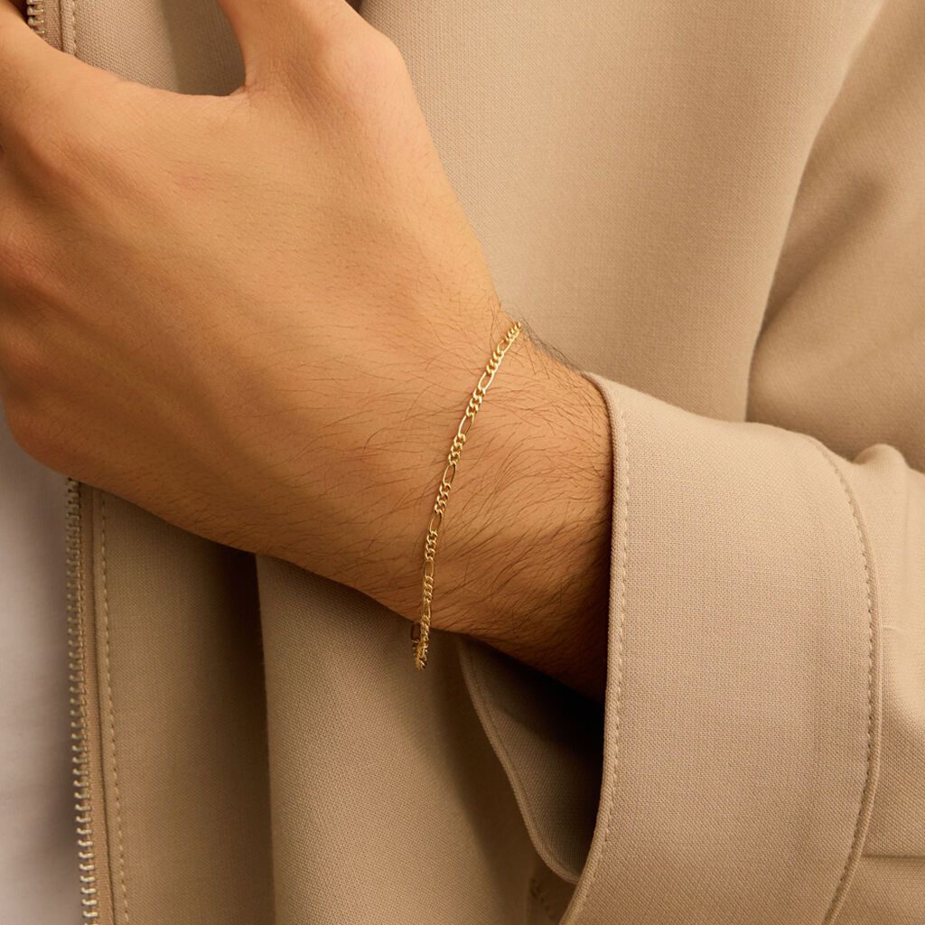 Bracciale Catena Oro Uomo Oro Giallo