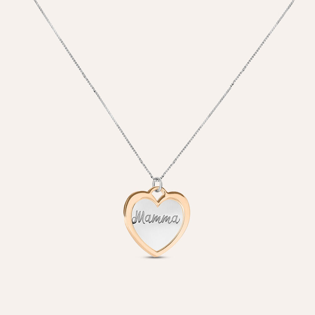 Collana Silver Collection Argento Bicolore Bianco / Rosa - Collane Donna | Stroili