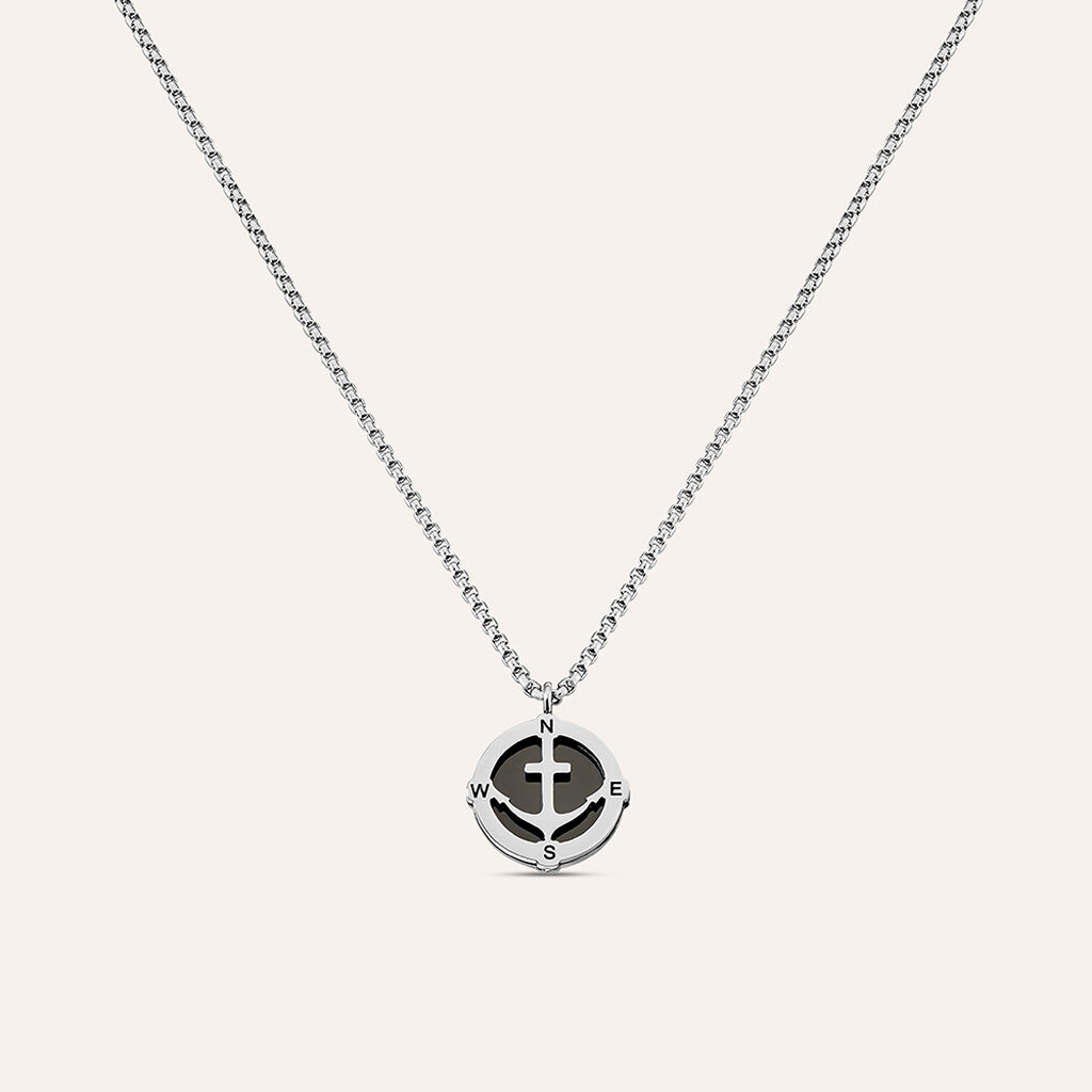 Collana Man Code Acciaio Bicolore Bianco / Nero - Collane Uomo | Stroili