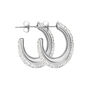 Orecchini A Cerchio Aura Acciaio Cristallo