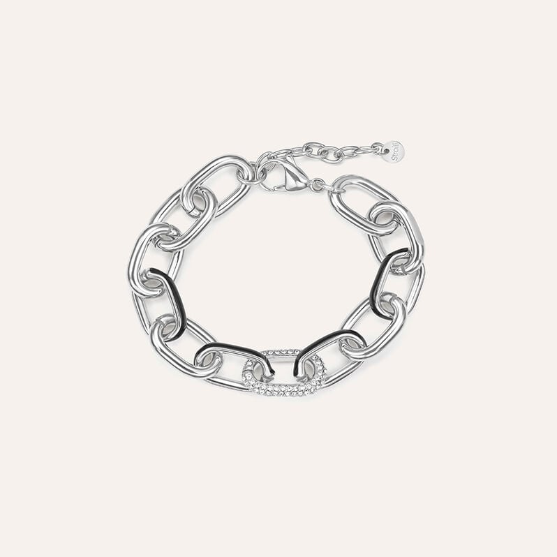 Bracciale Catena Lady Sweet Acciaio Cristallo - Bracciali Donna | Stroili