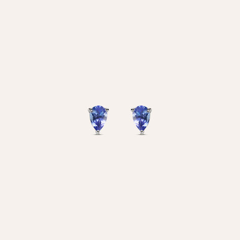 Orecchini Lobo Punto Luce Jasmine Oro Bianco Tanzanite - Orecchini a Lobo Donna | Stroili