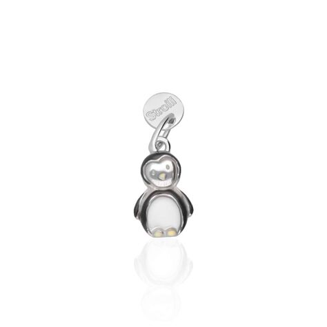 Charm in argento rodiato pinguino - Charms Donna | Stroili