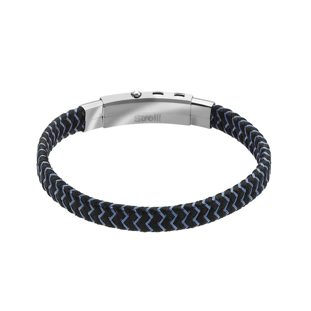 Bracciale in acciaio e corda