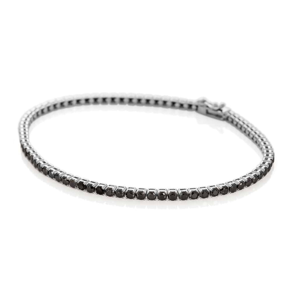 Bracciale Tennis L'homme Or Oro Bianco Spinello - Bracciali Tennis Uomo | Stroili