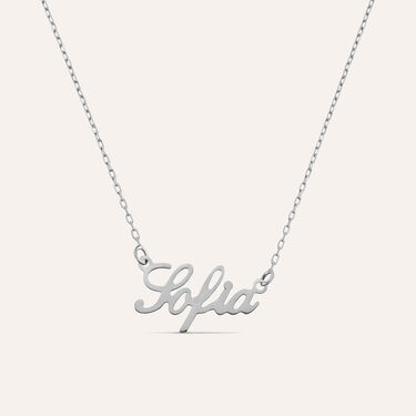 Collana Sofia Gold Names Oro Bianco