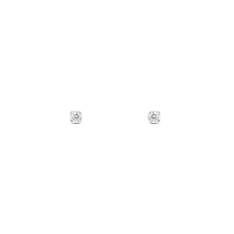 Orecchini Lobo Punto Luce Bon Ton Oro Bianco Cubic Zirconia - Orecchini a Lobo Donna | Stroili
