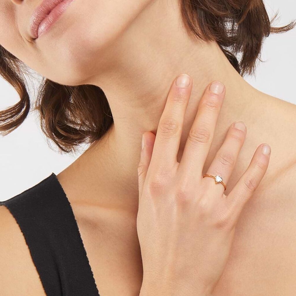 Anello Solitario Claire Oro Giallo Cubic Zirconia - Anelli con Pietre Donna | Stroili