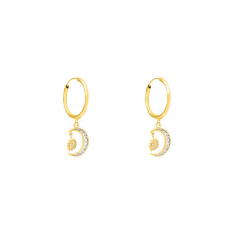 Orecchini A Cerchio Toujours Oro Giallo Cubic Zirconia - Orecchini a Cerchio Donna | Stroili