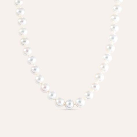 Collana Gold Pearls Oro Bianco Perla D'Acqua Dolce Diamante - Collane Donna | Stroili