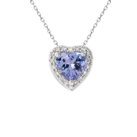 Collana Jasmine Oro Bianco Tanzanite Diamante - Collane Donna | Stroili