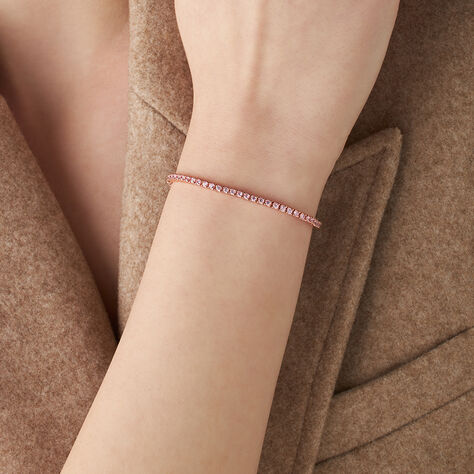 Bracciale Tennis Silver Rainbow Argento Rosa Cubic Zirconia - Bracciali Tennis Donna | Stroili