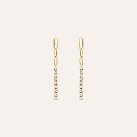 Orecchini Pendenti Diamade Glam Oro Giallo Diamante Lab-Grown - Orecchini Pendenti Donna | Stroili