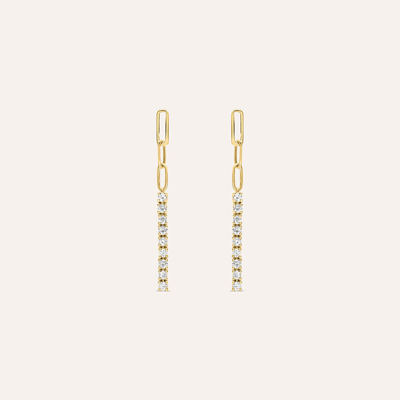 Orecchini Pendenti Diamade Glam Oro Giallo Diamante Lab-Grown - Orecchini Pendenti Donna | Stroili