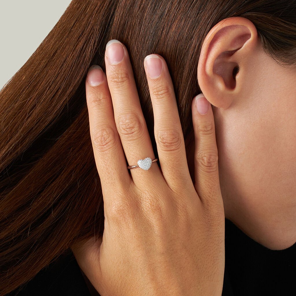 Anello Fantasia Claire Oro Bianco Cubic Zirconia - Anelli con Pietre Donna | Stroili