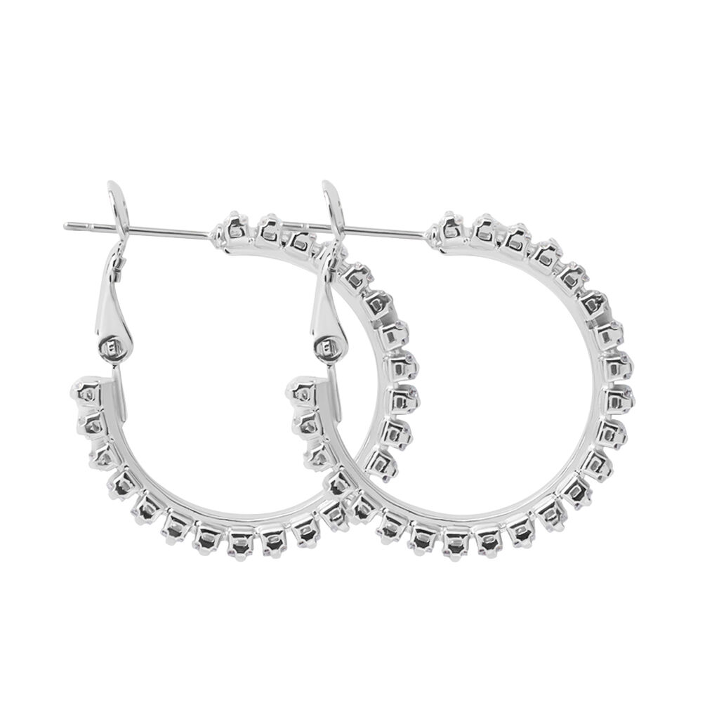 Orecchini A Cerchio Romantic Shine Metallo Cristallo - Orecchini a Cerchio Donna | Stroili