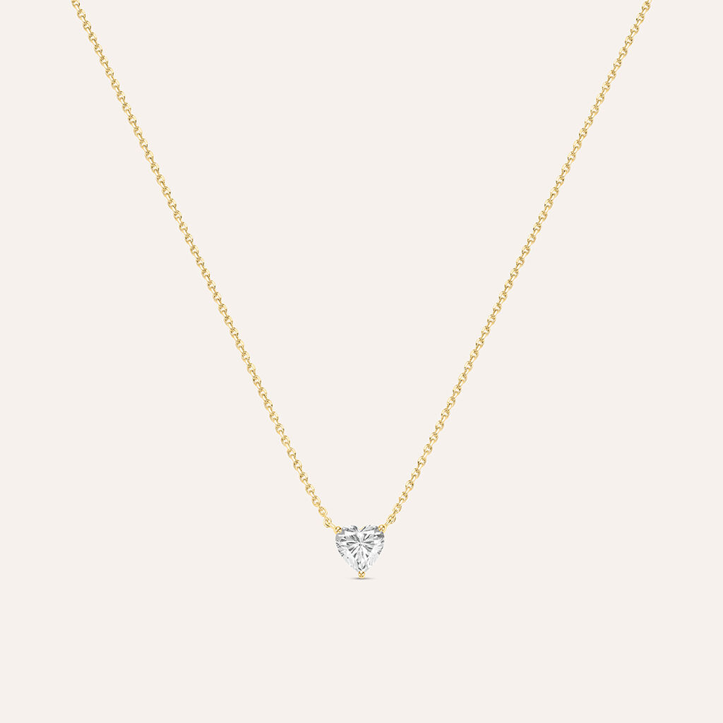 Collana Punto Luce Claire Oro Giallo Cubic Zirconia