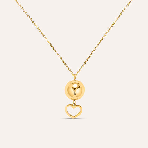 Collana Chiama Angeli Lady Code Acciaio Dorato - Collane Chiama Angeli Donna | Stroili