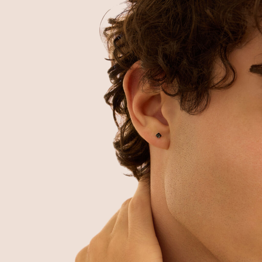 Mono Orecchino Lobo Punto Luce L'homme Or Oro Bianco Spinello