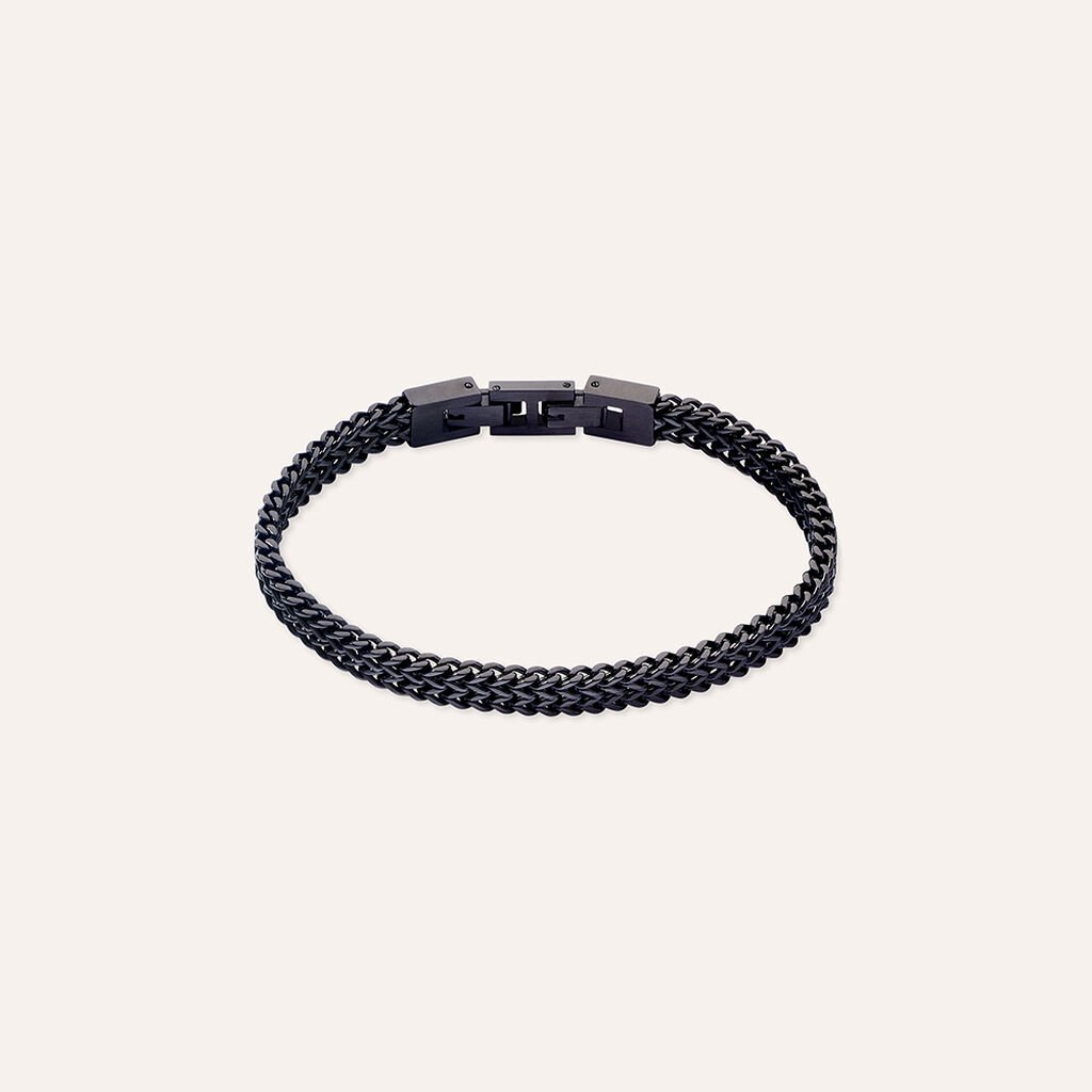 Bracciale Catena Man Code Acciaio Nero