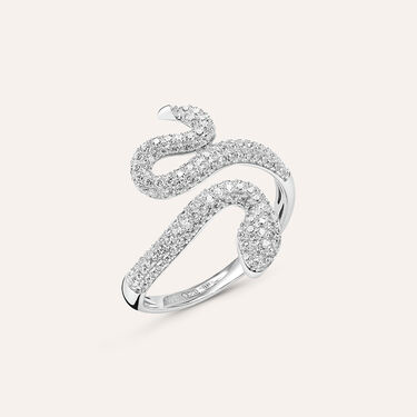 Anello Fantasia Claire Oro Bianco Cubic Zirconia